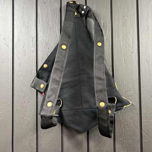 Carson Rogers Carogi Painted Face Backpack Convertible Bag 15"x14" - Picture 5 of 7